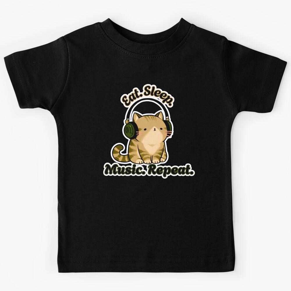 Tavi Underbranch - Eat. Sleep. Music. Repeat. Kids T-Shirt 100