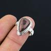 Gift For Her Natural Coffee Bean Jasper Solitaire Ring Size 9 925 Silver