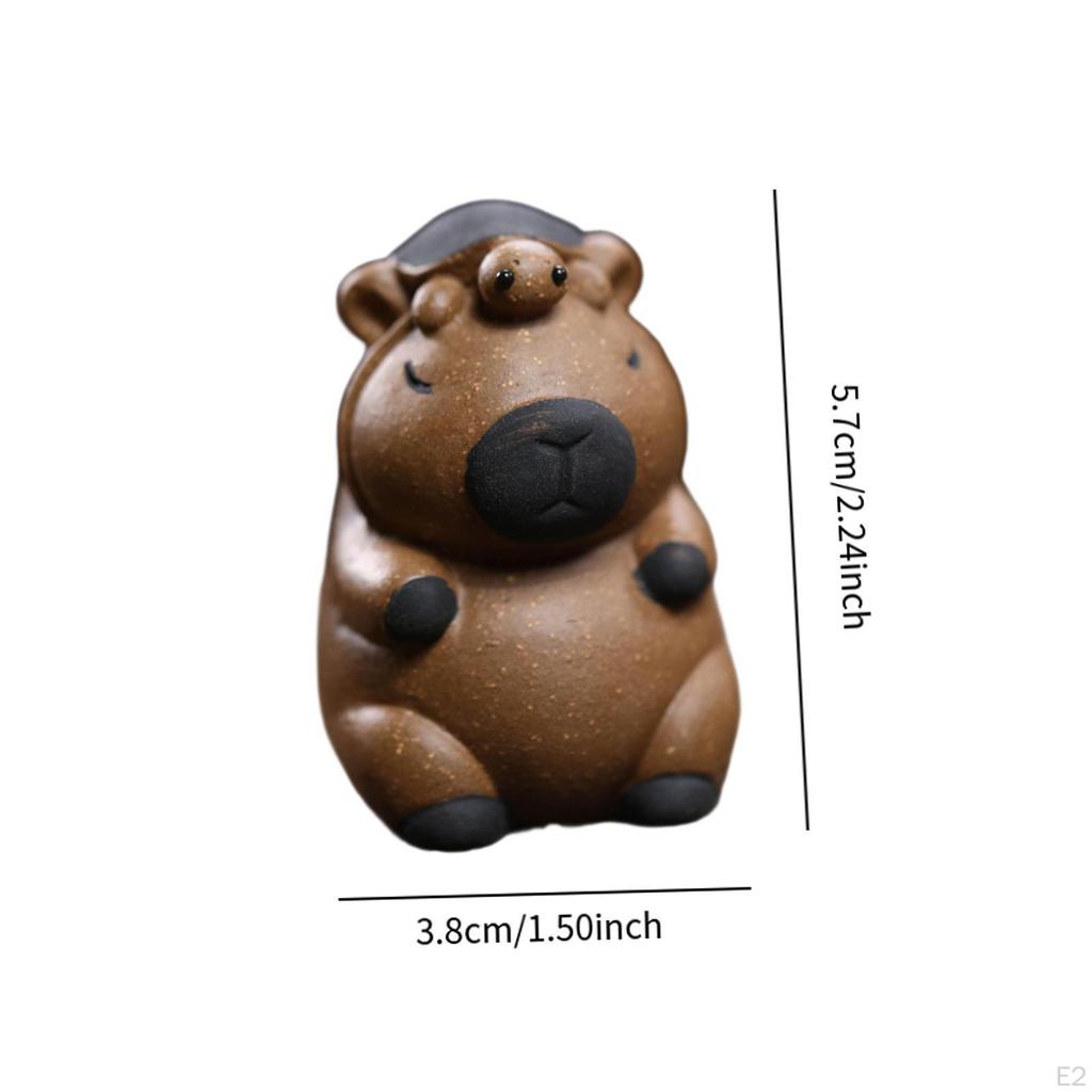 Capybara Figurine for Tea Decoration
