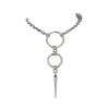 Gothic Steel Chain Necklace With Cross Link For Womens Daily Wear