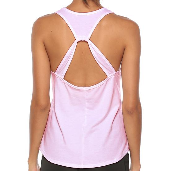Women Loose Open Racerback U Neck Activewear Yoga Workout Fitness Vest Tank Top