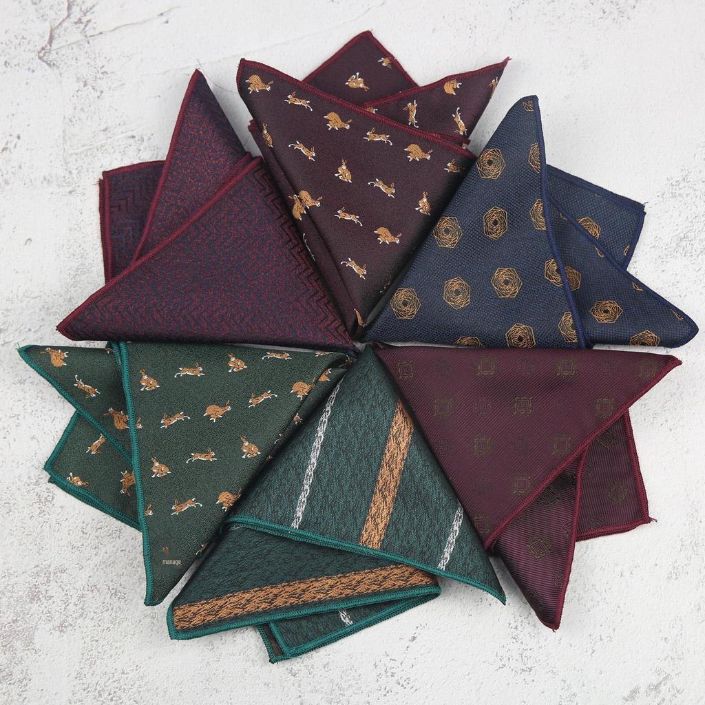 Retro Koreanischer Stil Mehrfarbiges Einstecktuch - Herren Accessoires