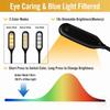 Blue Light Filtered Clip-On Book Light 1000mAh Usb Rechargeable Dimmable Amber Reading Light Mini Read Lamp Book Lamp For Kids