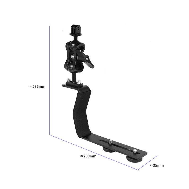 Aluminum Alloy Diving Bracket Z Type Single Handle With Base Adapter for Gopro Underwater Camera Photo Housing FlashLight