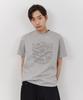 URBANSTOFF Crack Artwork Baby Tee (Melange)