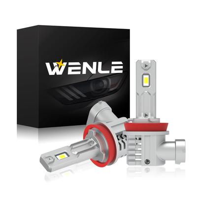 WENLE H8/H9/H11/H16 Universelle LED-Scheinwerfer, Kompatibel mit neuer Fahrzeugprüfung, Explosives Licht, 12.000 LM,