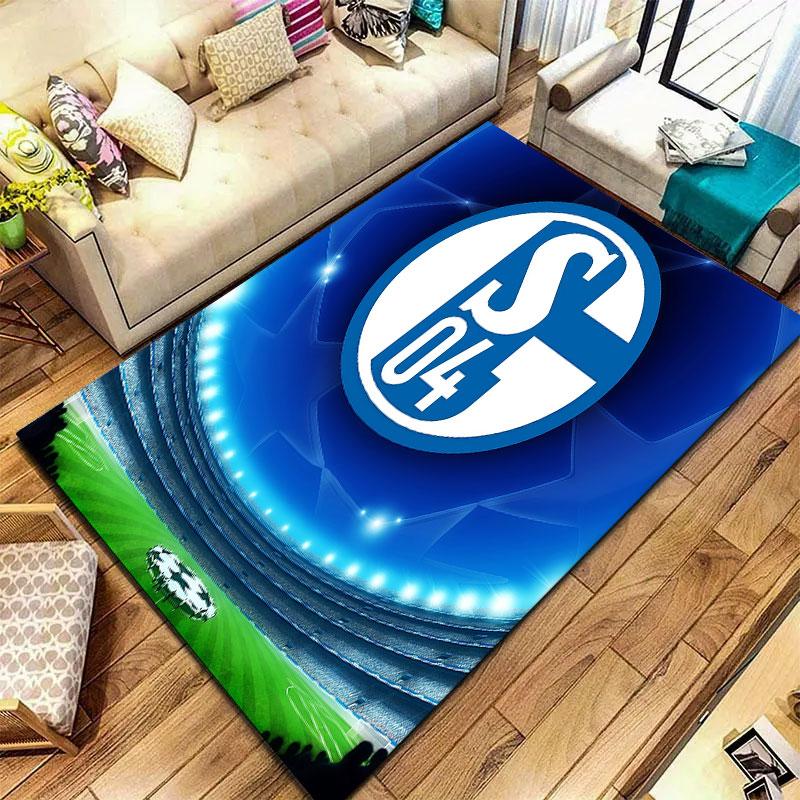 FC Schalke 04 Carpet Rug for Living Room Bedroom Home Sofa Decoration,Kids play Non-slip Floor Mat