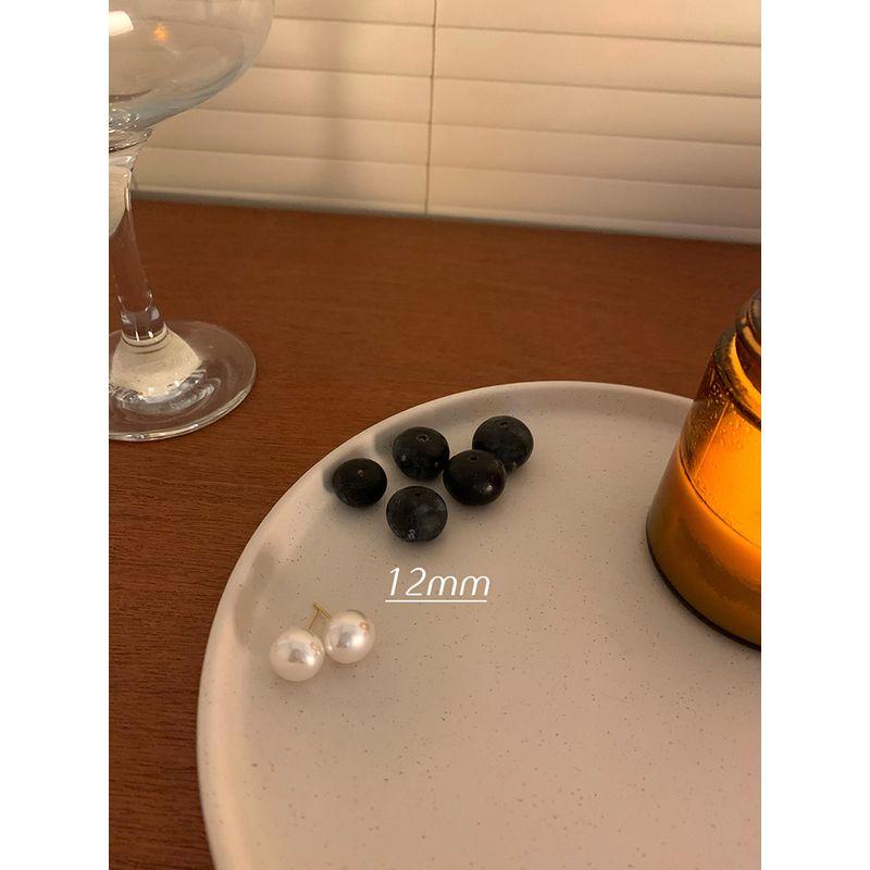 

Доступная роскошь Жемчуг Женский Ретро Светская львица Мода Персиковый чай Pearl diameter 12mm silver pin pair