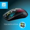 ROCCAT Burst Pro Air Gaming Wireless Optical Side Lightweight German Design Mouse, 2.4GHz/Bluetooth, Black, Optical/19K Gold, Switches, Buttons, 81g,