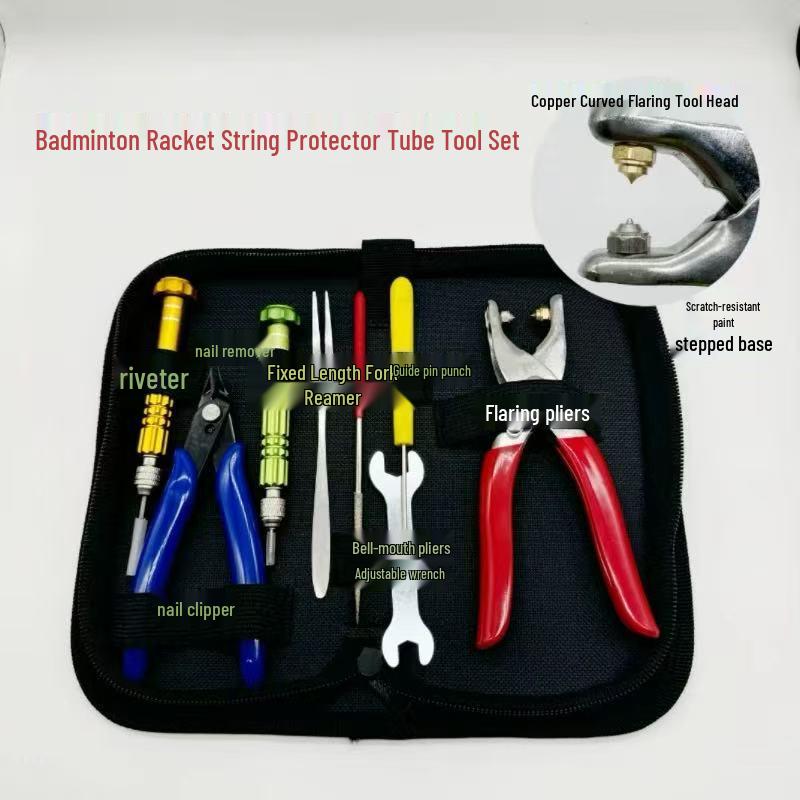 Badminton Racket Grommet Replacement & String Protector Tool Set
