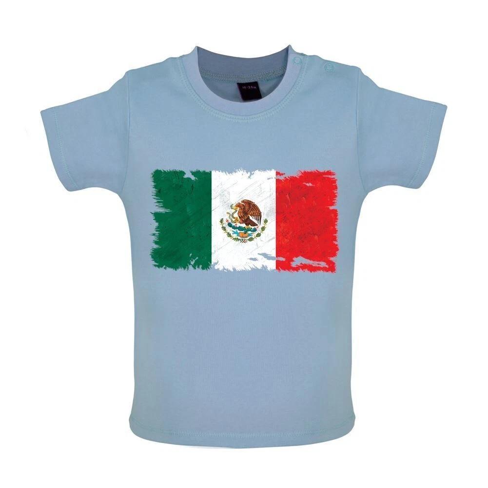 Mexico City Flag - Baby / Bodysuit - Mexican City Country America Gulf Flags 110