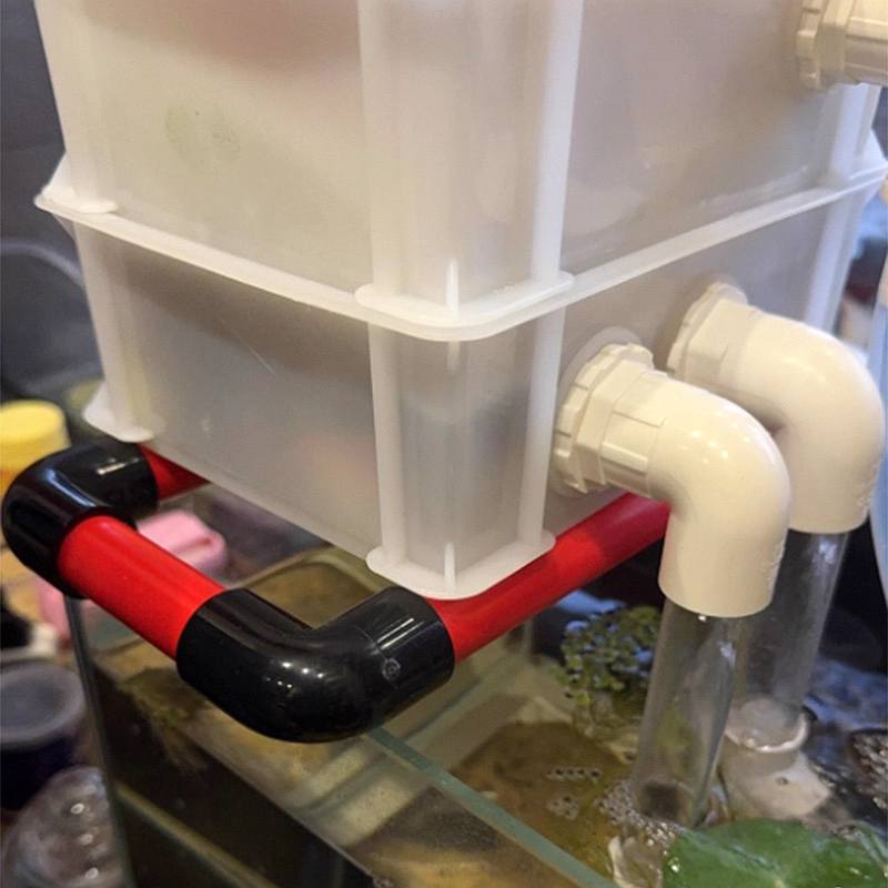 I.D20~50mm PVC 90° Bogen Ablaufverbinder Aquarium Fischbecken Überlaufverbinder Wassereinlass Auslass Zuleitung DIY Ablaufverschraubungen