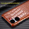 iQOO Neo9 Leather Protective Case with Crocodile Pattern: High Quality Genuine Leather Half-cover for Neo9 and Neo9Pro.