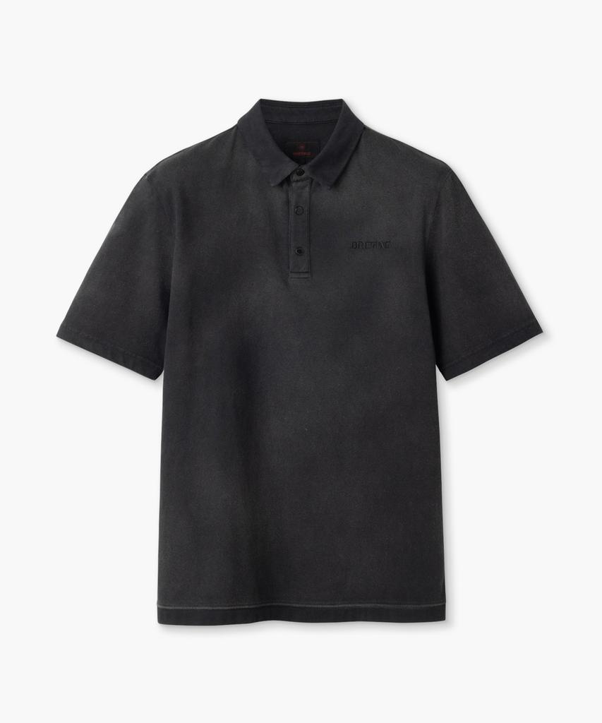 Beulipinggolpeu Men'S Spray-Dyed Polo_Charcoal Gray