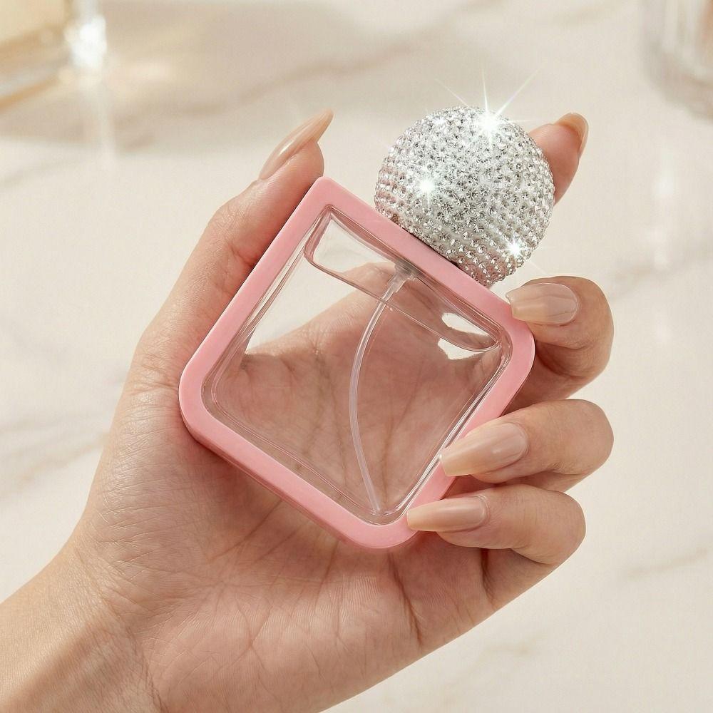 Creative Rhinestone Perfume Bottle Empty Rhinestone Oil Diffuser Bottle Handicraft