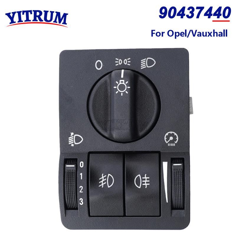 

90437440 Переключатель управления фарами, переключатель противотуманных фар для Opel Vauxhall Vectra B 1995-2003 Astra G Zafira A 1998-2005 90437439