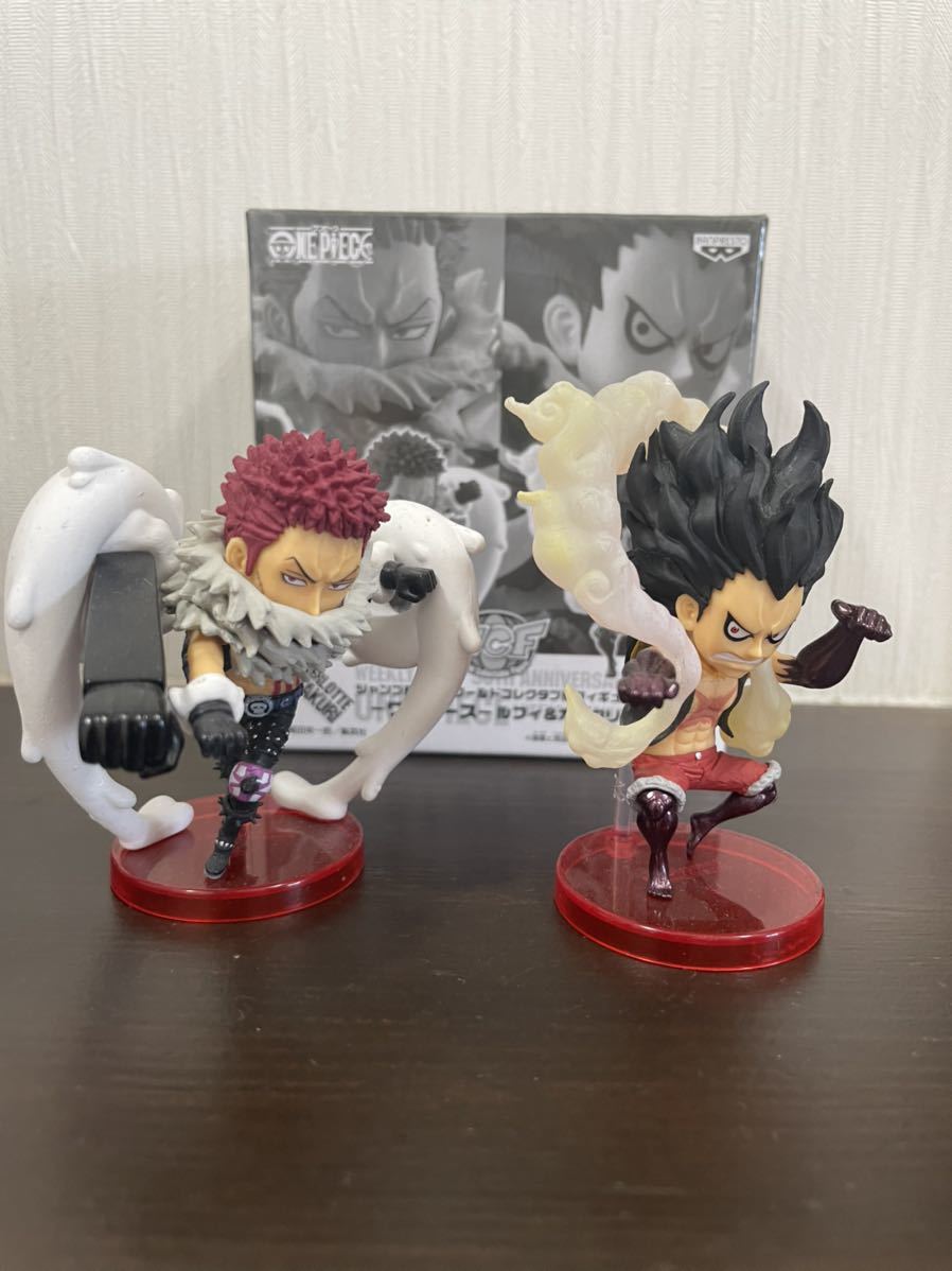 [USED]ONE PIECE World Collectable Figure (WCF) Luffy Gear 4 Snakeman & Charlotte Katakuri Set - Weekly Shonen Jump 50th Anniversary Limited Edition