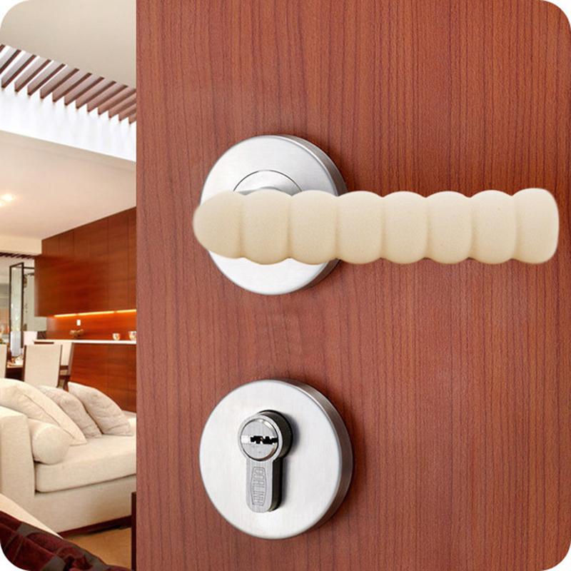 2Pcs Soft Elastic Door Handle Foam Cover