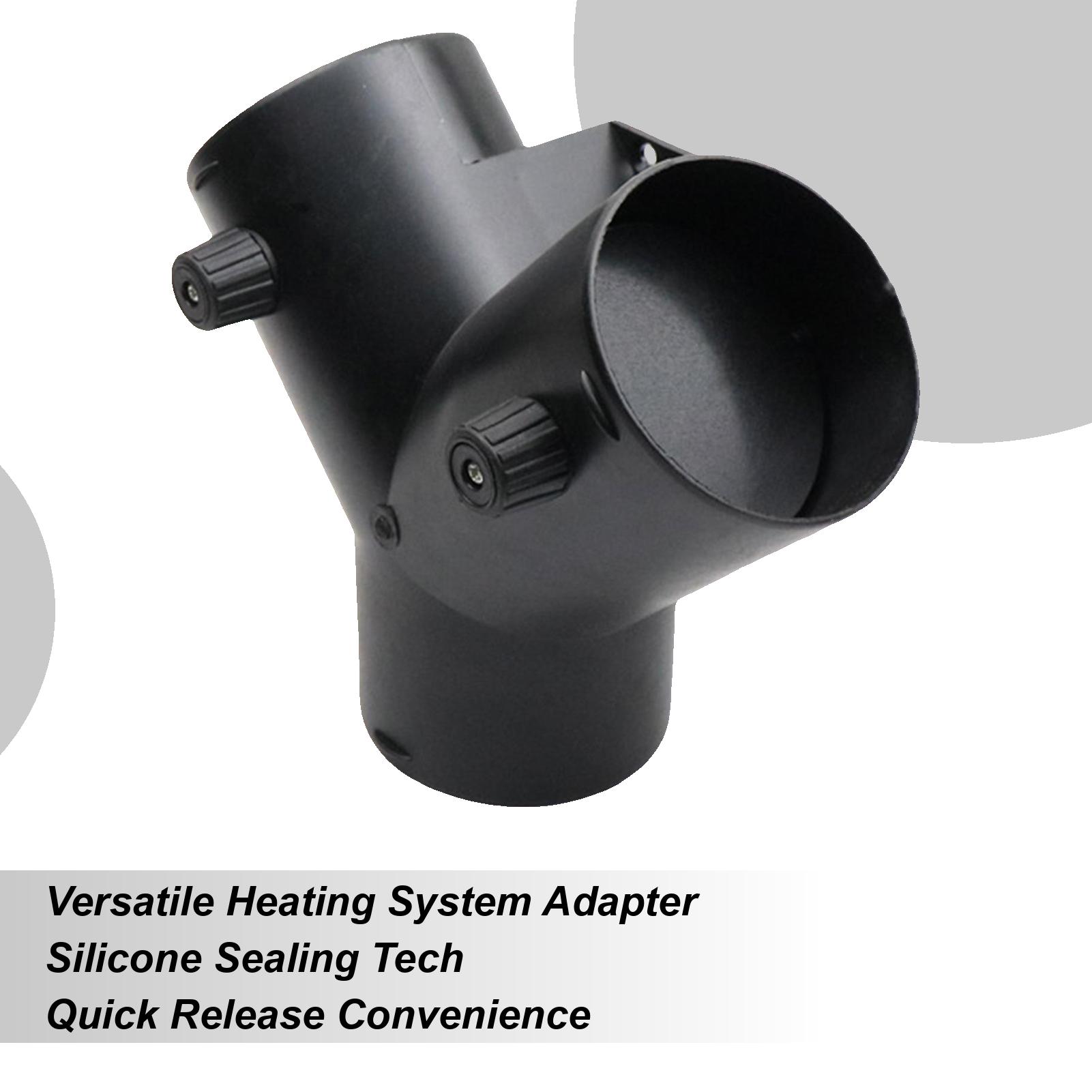 Адаптер двойного клапана парковочного отопителя, Y-образный, 3-ходовой разветвитель воздушного канала 75 мм, Разъем для выхлопной трубы дизельного отопителя для грузовиков CHINA