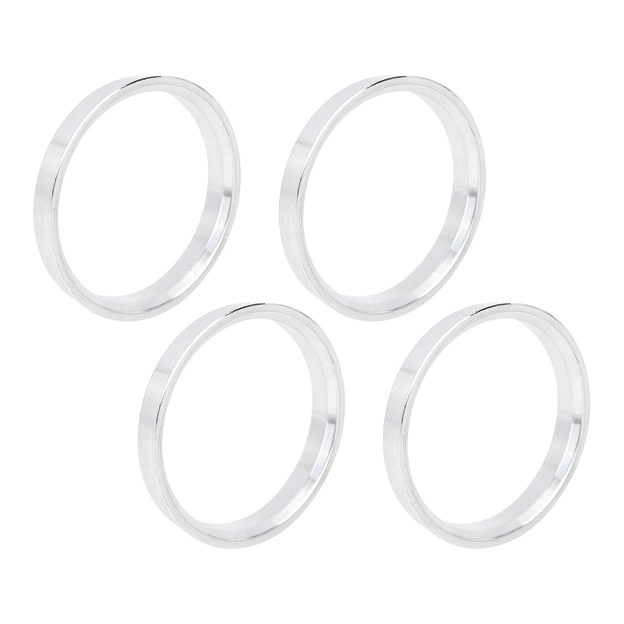 

uxcell Центровочное кольцо, 2,6 дюйма (67.1 мм) / 2,4 дюйма (67.1 мм) / 2.4 67.1-60.1mm серебряный