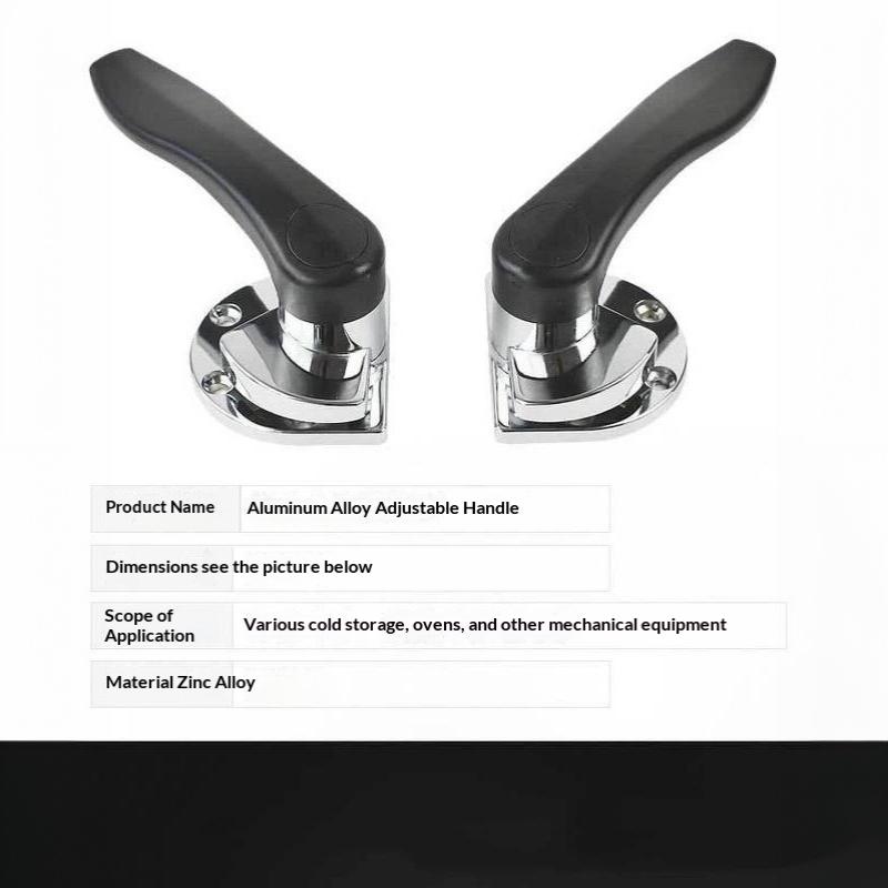 Black Zinc Alloy Seafood Steamer Cabinet Door Handle Anti-corrosion 1 PCS for Commercial Canteen Kitchen Steamer Replacement