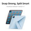 Etui do iPad Air 4/5/6/7(10,9/11-calowy)! Magnetyczne zamknięcie, dwustronne etui typu folio, składane w kształcie litery Y, wielokątne, inteligentna osłona z funkcją automatycznego wybudzania/usypiania