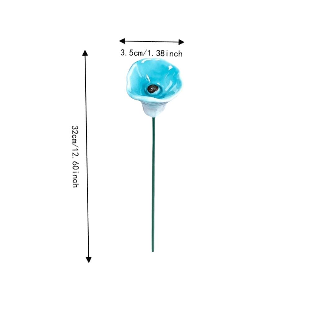 3pcs Ceramic Bee Butterfly Water Dispenser Multi-function Artificial Flower Garden
