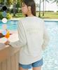 Helingbon Women'S Loose Fit Rash Guard Big Logo Long Sleeve (7 Colors) / Rj408W (A Type)
