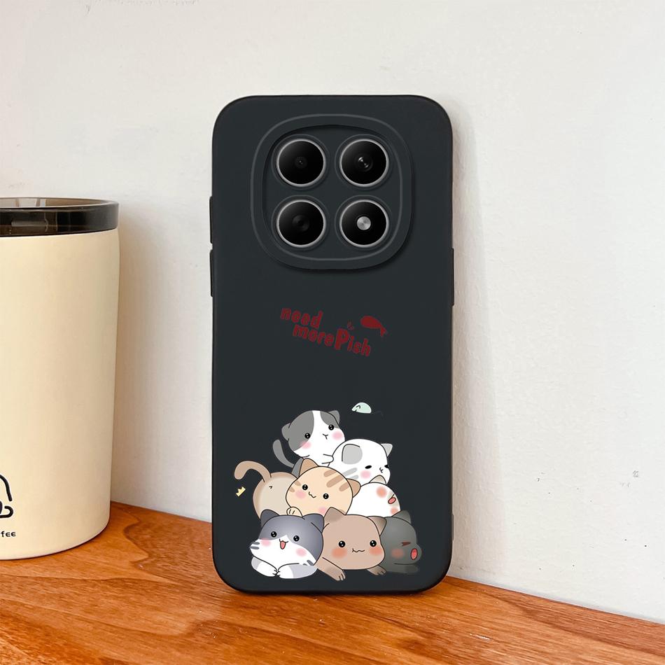 Cartoon Dinosaur Case For Poco M8 Pro 5G Back Cover For Poco M 8 Camera Lens Protection Soft Liquid Silicone Phone Protectors