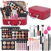 Makeup Kit Women's Set Beginner Professional Gift Girls Teenager Kit Red Pink 1 Pcs