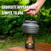 Aluminum Alloy Portable Stove Suitable for Camping Hiking Large Fuels Chamber Minimal Reloadings Easy Cleanups Windproof