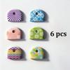 6pcs Key recognition sleeve,  with anti slip grip and rich colors, suitable for various key shape