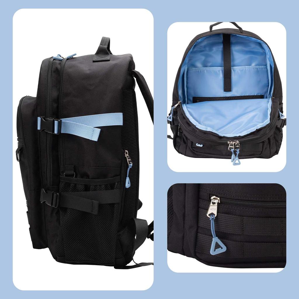 Mol Daypack Type Double Layer 32L School Bag School Backpack Large Capacity Lightweight Middle School High School Girls School Commuting Club