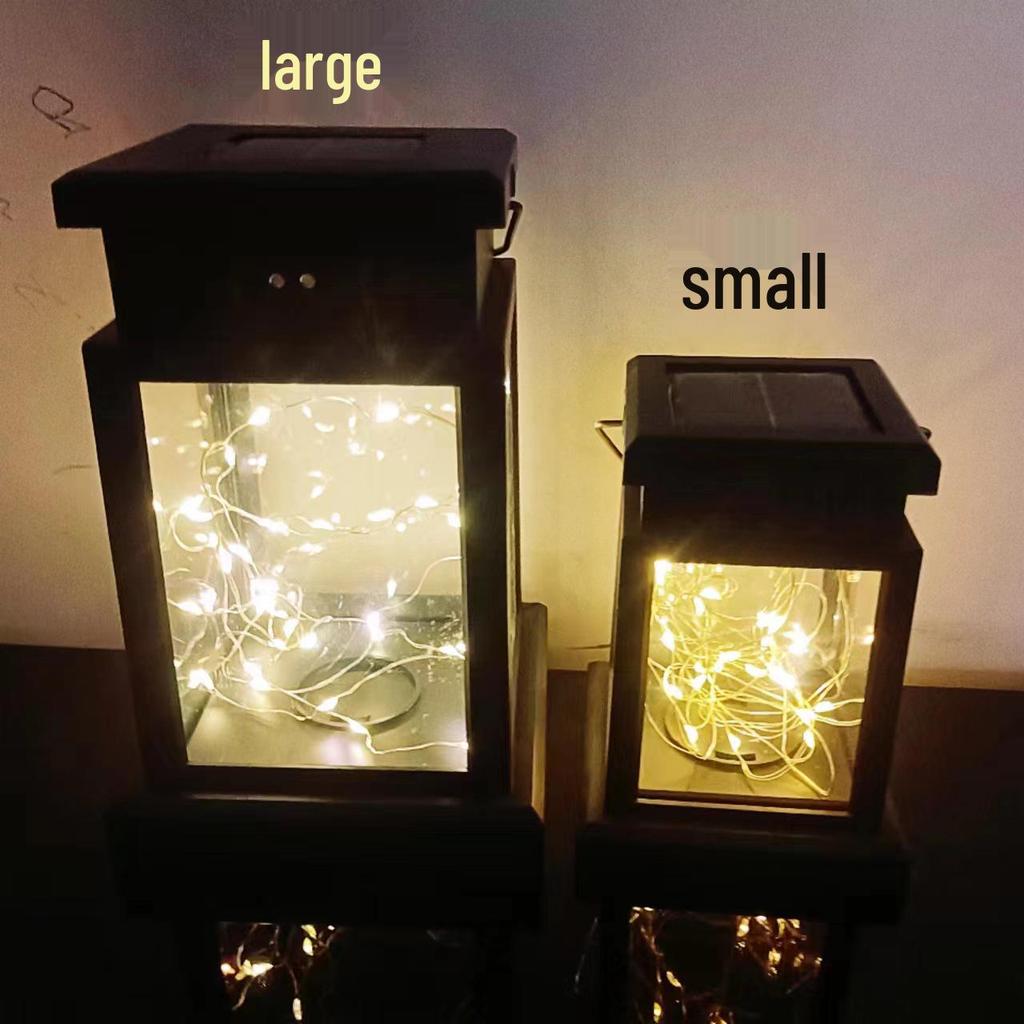 Solar Copper Wire Star Lantern: Outdoor Waterproof Hanging Light for Courtyard, Balcony, or Landscape Decoration