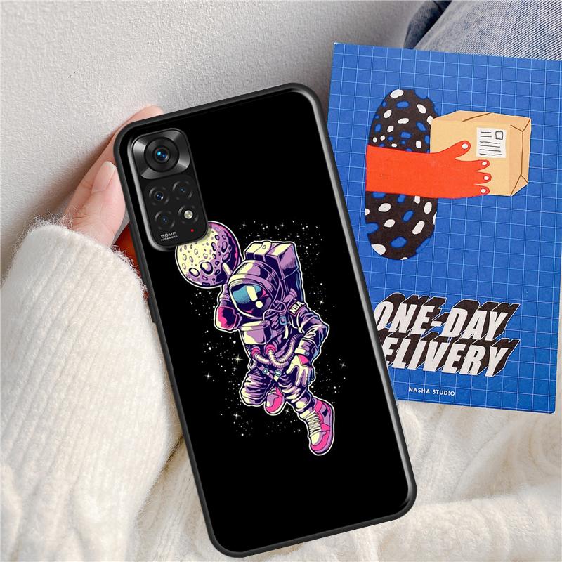 Astronaut Space Dunk Case For Xiaomi Redmi Note 8 9 10 11 Pro 8T 9S 10S 11S Redmi K50 K40 Gaming 9A 9C 9T 10C