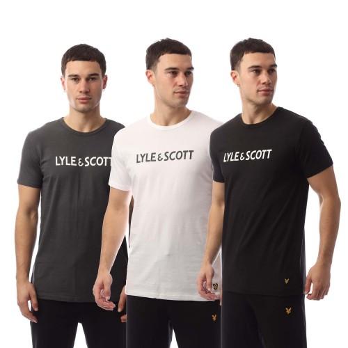 Lyle & Scott Mens Printed T-Shirt (Pack of 3)