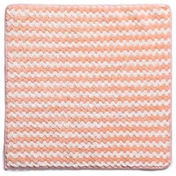 6pcs Microfiber Kitchen Dish Cloths Super Soft and Absorbent Fast Drying Cleaning Cloth 10 * 10inch(Mix Color) розовый