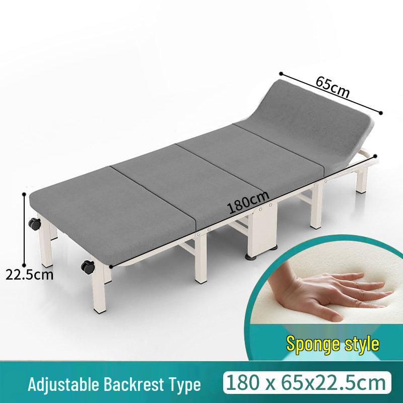 Portable Folding Bed & Mat for Office Lunch Breaks - Convertible, Single-Use, Sit or Lie Down Option