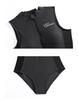 2026 Plus Size Sleeveless Racing Swimsuit with Zipper