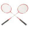 LEIJIAER Badminton Racket Set of 2 Player Iron Alloy Professional Training Replacement Equipment