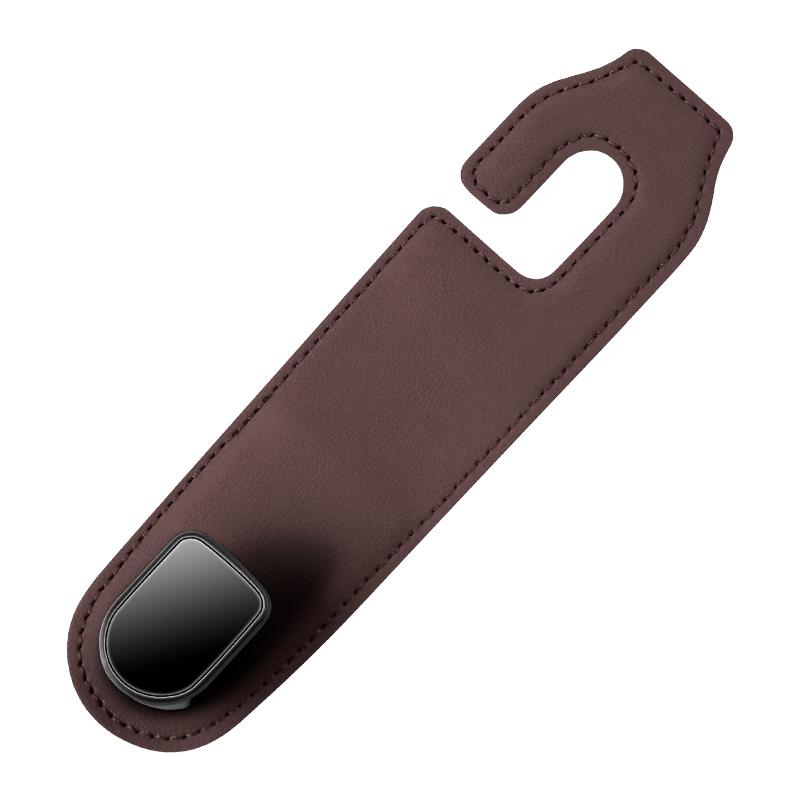 Universal Car Headrest Hook Premium Leather Rear Seat Hanging Hook 20KG Large Load-Bearing Hook Car Hanger Car Storage Hook