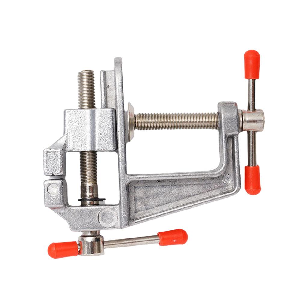 Mini Aluminum Alloy Table Vise Carpentry Flat-bladed Table Multifunctional Bench Vise Table Screw Vise For DIY Craft Mold Fixed