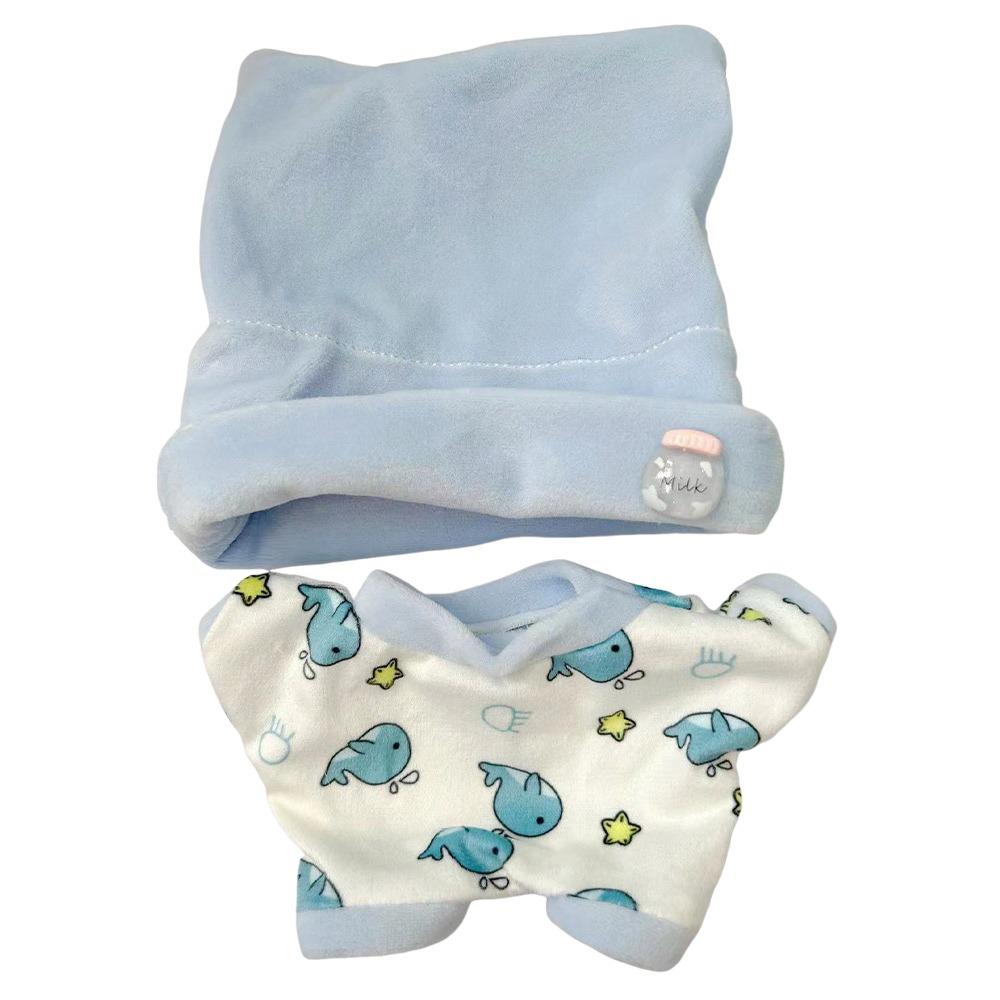 Košeľa Šortky Nášivka Oblečenie pre bábiky Doplnky pre bábiky 20cm Bábika Pyžamový oblek Po Rekvizity Kreslené zviera Hviezda Mini Blúzka Nohavice Set