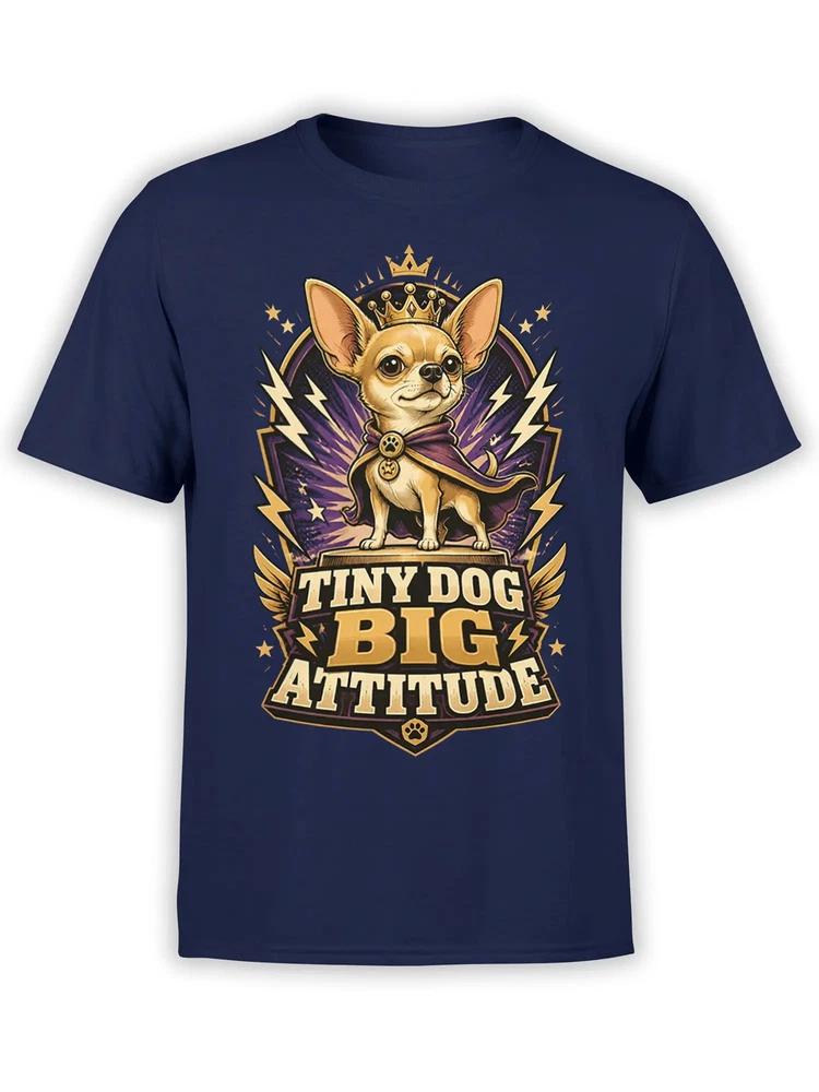 Big Attitude Chihuahua Dog Tshirt Unisex S