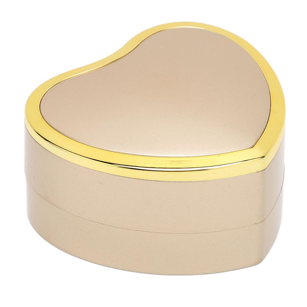 Heart Shaped Necklace Box Elegant Jewelry Display Gift Box with LED Light for Proposal