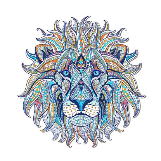 Fashion DIY Lion Iron-on Heat Transfer Clothes Patches Stickers Applique Decor