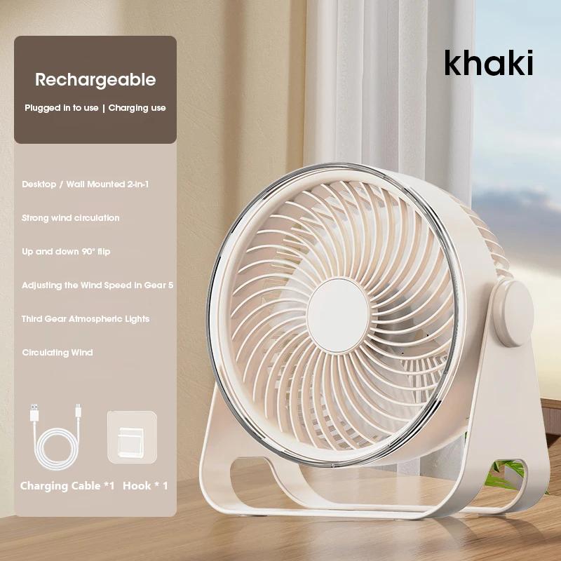 Multifunctional Electric Fan Circulator 5-speed Adjustable Portable Home Quiet Ventilator Desktop Wall Ceiling Fan Air Cool Fan