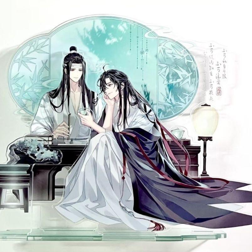 

10 см Мо Дао Цзу Ши Акриловая Подставка Фигурка Игрушка Вэй Усянь Лань Ванцзи Фигурки Настольное Украшение для Дома