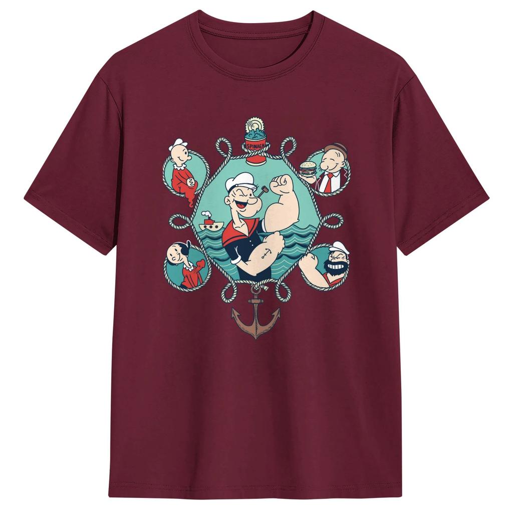 T-shirt Popeye il Marinaio Estate T-shirt Popolari 100% Cotone Girocollo Taglia Grande 5XL Magliette Manica Corta Y2K Retro Top