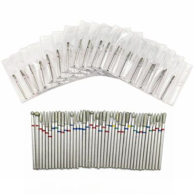 6-teiliger Fräser für Maniküre, Hartmetall-Diamant-Nagelbohrer-Set, Fräser, Nagelkunst, Pediküre-Werkzeug-Set, Nagelbohrer
